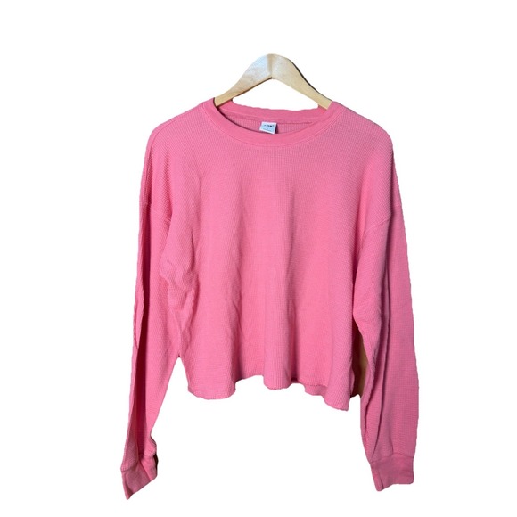 TNA Other - Aritzia TNA Pink Waffle Loungewear Set Pajamas Casual Size Large EUC